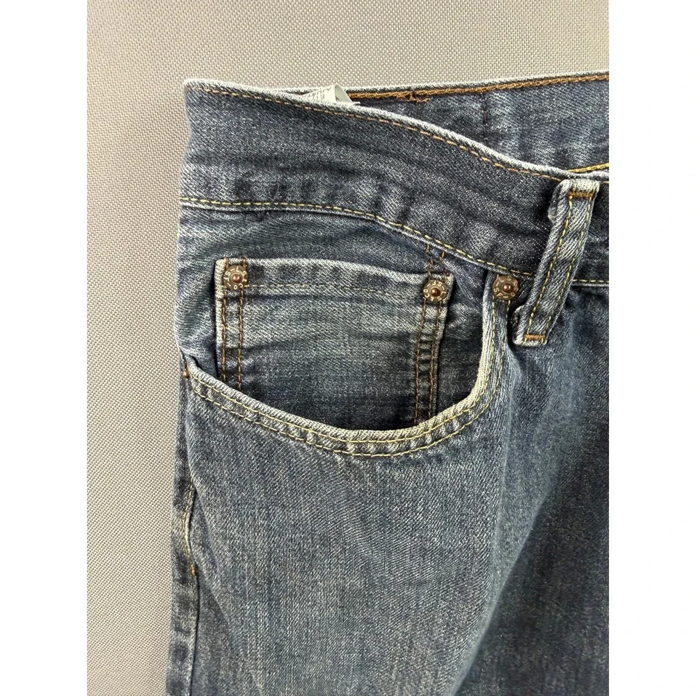 Levi's Vintage 514 Slim Straight Jeans Mens Blue Medium Wash 35x29